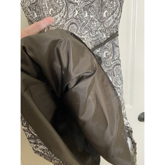 Retro Paisley Fit & Flare Dress • Petite Sophisticate 2P • Mod Boho Style - Picture 5 of 6